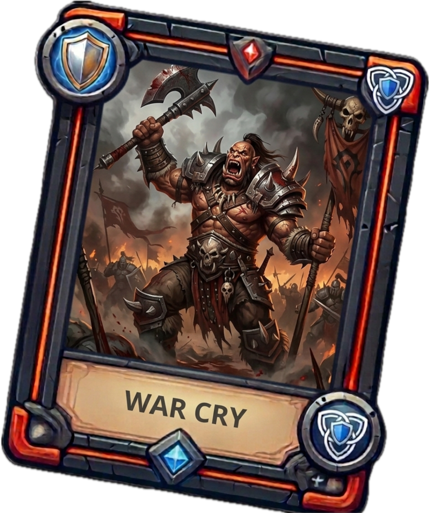 War Cry card artwork